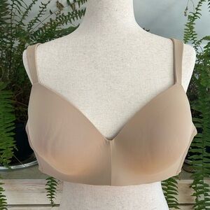 Cacique 44c Bra Lightly Lined T Shirt Bra No Wire Tan